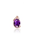 diamondstudded purple rhinestone pendant full diamond pendant necklace fashion jewelrypicture12
